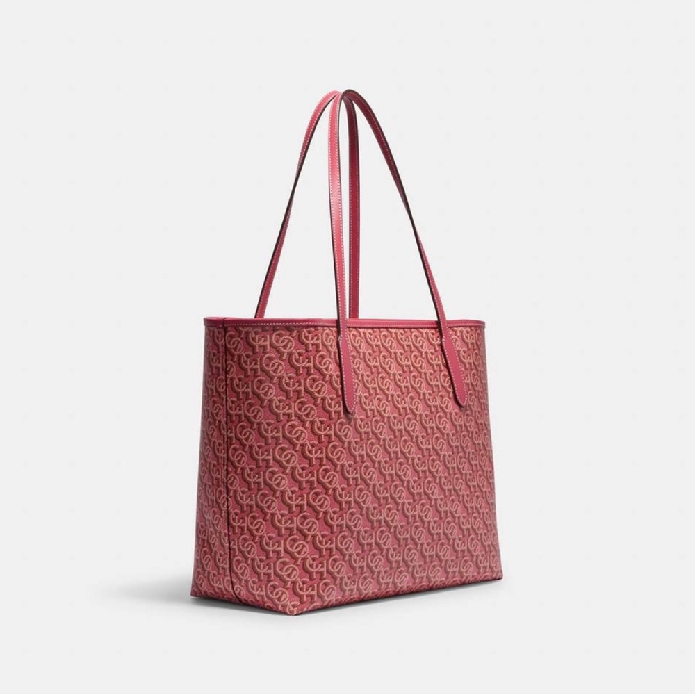 NWT Coach Outlet City Tote With Coach Monogram Print - Picture 3 of 7